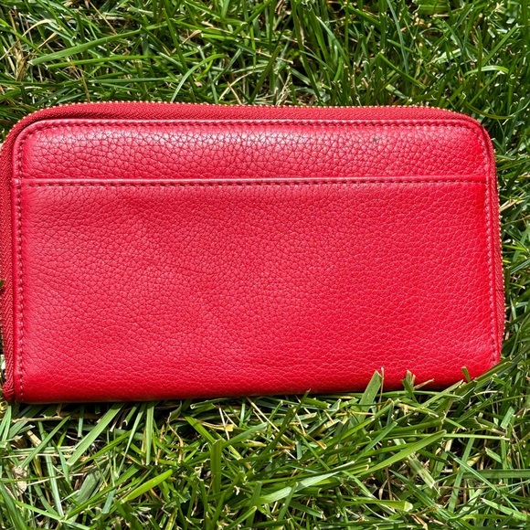 Coach | Vintage Red Sonoma Full length Zip Around Wallet - Picture 5 of 7